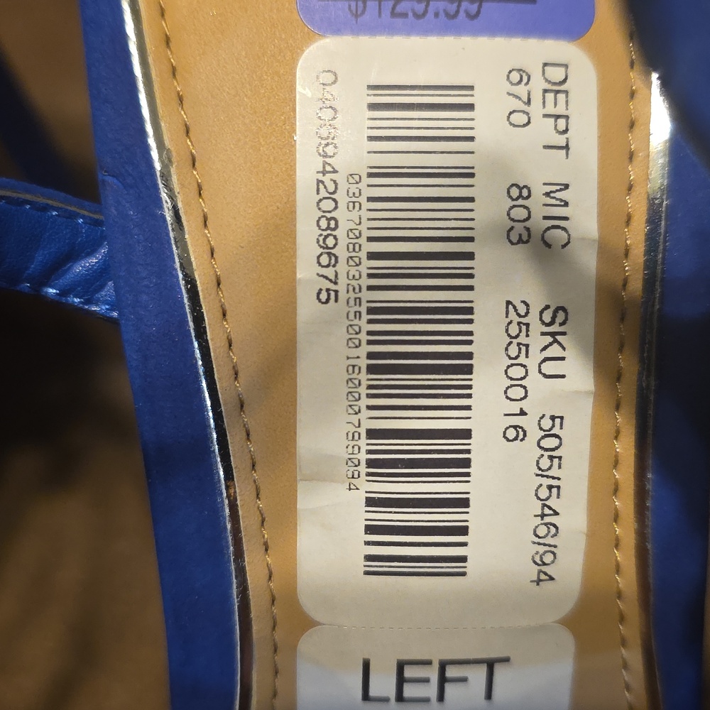 Gianni Bini NEW W/ Tags Royal Blue In Satin Sz 8.5M - Picture 8 of 8